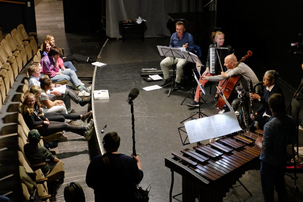 Kompositionswerkstatt 2019 Generalprobe Neue Musik Ensemble Aachen in der Klangbrücke
