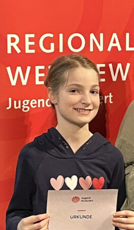 Erster Preis Jugend Musiziert Harfe Regionalwettbewerb - music loft | Freie Musikschule Aachen